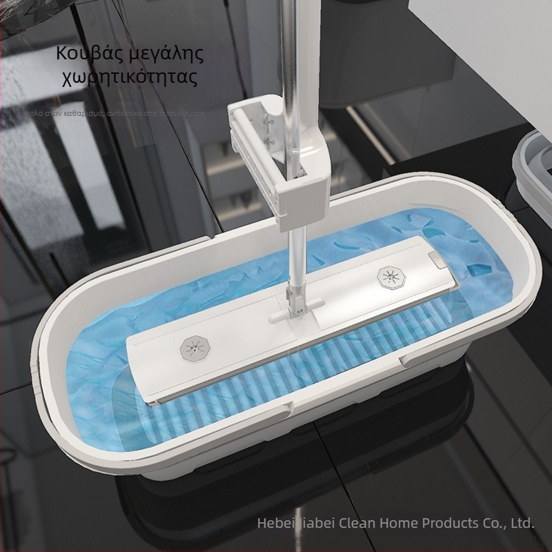 Εξωτερική φορητή συμπίεση ψαρέματος φορητή σιλικόνη πτυσσόμενη πολυλειτουργική οικιακή πλύση χωρίς χέρια τεμπέλης σφουγγαρίστρα με κουβά