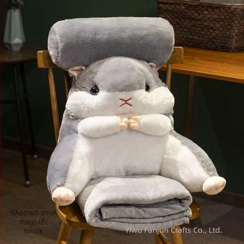 Χαριτωμένο μαξιλάρι μέσης χάμστερ, μαξιλάρι μέσης, μαξιλάρι μέσης γραφείου, μαξιλάρι μέσης, μαξιλάρι πλάτης κομοδίνου, μαξιλάρι ύπνου