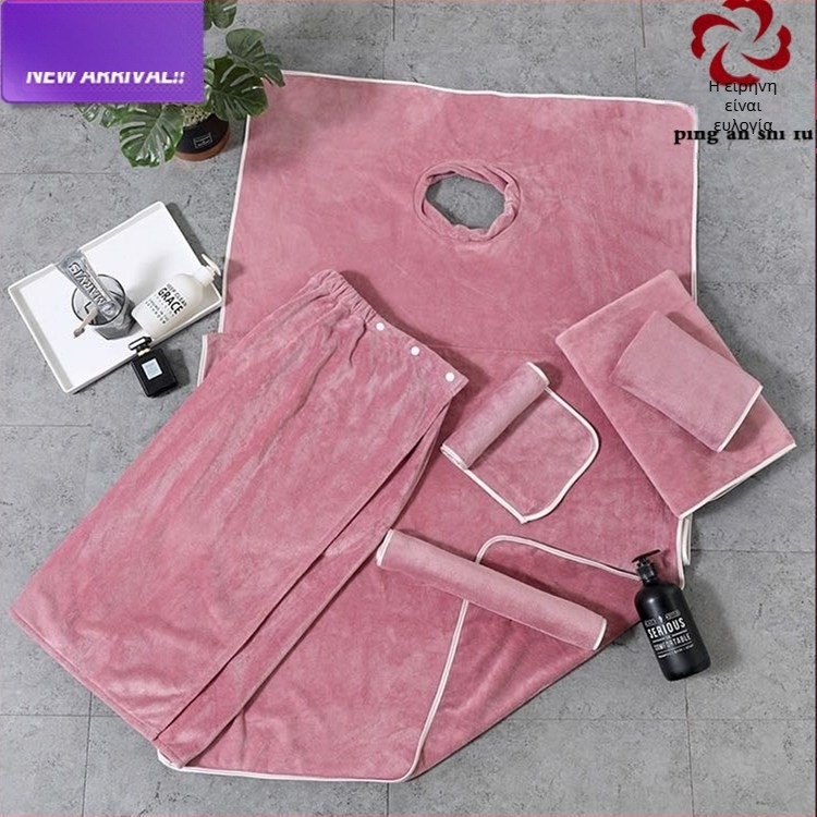 Σετ τριών τεμαχίων πετσέτας ομορφιάς με μικροΐνες και λογότυπο Velcro, χωρίς χνούδι, για την περιποίηση του δέρματος