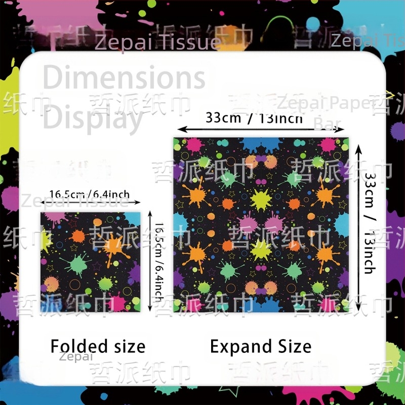 [Έτοιμο απόθεμα] Χαρτοπετσέτες για πάρτι γενεθλίων για παιδιά με δημιουργική διακόσμηση με χρωστικές Amazon