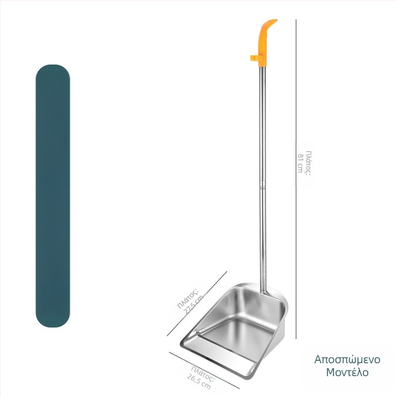 Νέος κάδος απορριμμάτων από ανοξείδωτο ατσάλι με πάχος φαράσι, κάδος καθαρισμού εξωτερικού χώρου, κάδος καθαρισμού απορριμμάτων με φτυάρι, κάδος καθαρισμού δρόμων