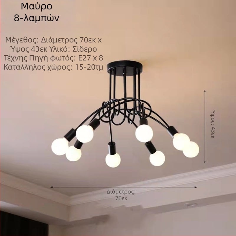 Σύγχρονο Σκανδιναβικό Απλό Δημιουργικό Ζεστό Διαδίκτυο Διασημότητα Δημοφιλές Κύριο Υπνοδωμάτιο Μπαρ Διάδρομος Σαλόνι Τραπεζαρία Νέο Φωτιστικό Οροφής