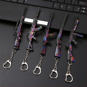 Heping elite παιχνίδι Νέο M416 κράμα δέρματος κοτόπουλου μοντέλο όπλου περιφερειακό μπρελόκ 12cm