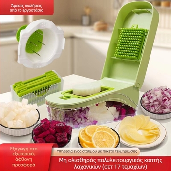 Διασυνοριακό ειδικό τεχνούργημα κοπής λαχανικών πολυλειτουργικός τρίφτης πατάτας τεμαχιστής κρεμμυδιού μηχανή κοπής λαχανικών κοπής