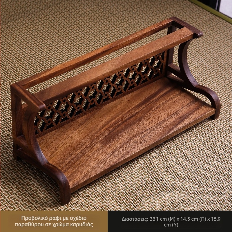 Νέα καρυδιά διπλής χρήσης θήκη για φλιτζάνια τσαγιού, τσαγιέρα, αντίκα, νέο κινέζικο στιλ τσαγιέρα, τραπεζάκι τσαγιού, ράφι αποθήκευσης