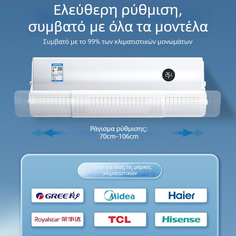 Εργοστασιακά ανασυρόμενος εκτροπέας ανέμου κλιματισμού αντι-άμεσης εμφύσησης ανέμου εκτροπέας ανέμου κλιματισμού χονδρικής