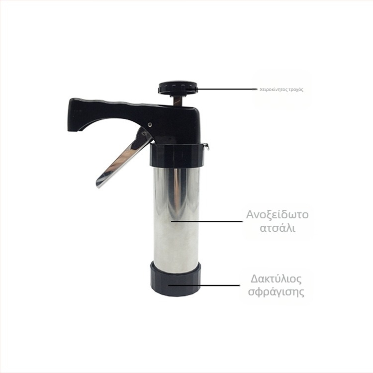 Πιστόλι μπισκότου εργαλείο κέικ ψήσιμο diy πιστόλι ζαχαροπλαστικής ακροφύσιο ζαχαροπλαστικής κρέμα πιστόλι σφολιάτας καλούπι