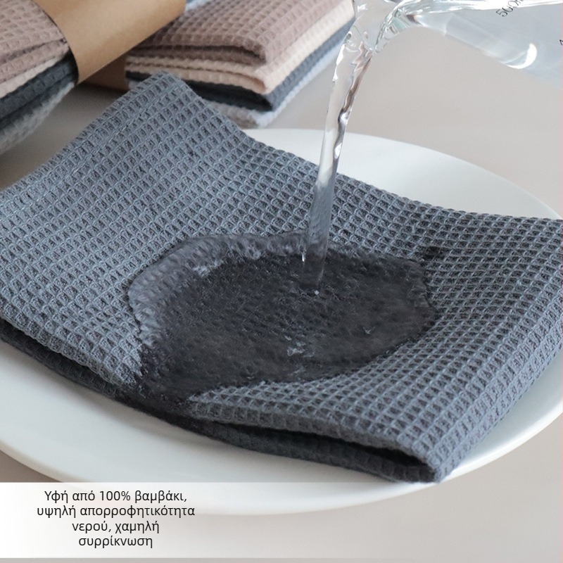 Καθαρό βαμβακερό απλό πετσέτα πιάτων βάφλας, πανί κουζίνας με ανανά, διασυνοριακό πανί κουζίνας που μπορεί να επισημανθεί