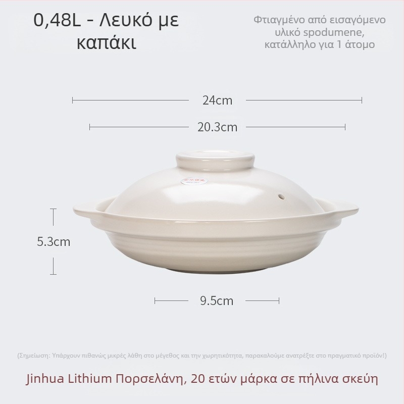 Κεραμική μεγάλη κατσαρόλα Xyf ξενοδοχείου εξαιρετικά ρηχή κατσαρόλα αερίου με κεφαλή ψαριού εμπορική μικρής κλίμακας επίπεδη βάση υψηλής αντίστασης