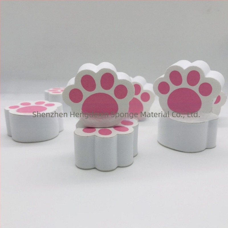 Ροζ Cat Claw σφουγγάρι καθρέφτη γυάλινο καθρέφτη πλακιδίων μαγικό μαντηλάκι καθαρισμού νιπτήρα μπάνιου προσρόφηση μαντηλάκι καθαρισμού νιπτήρα