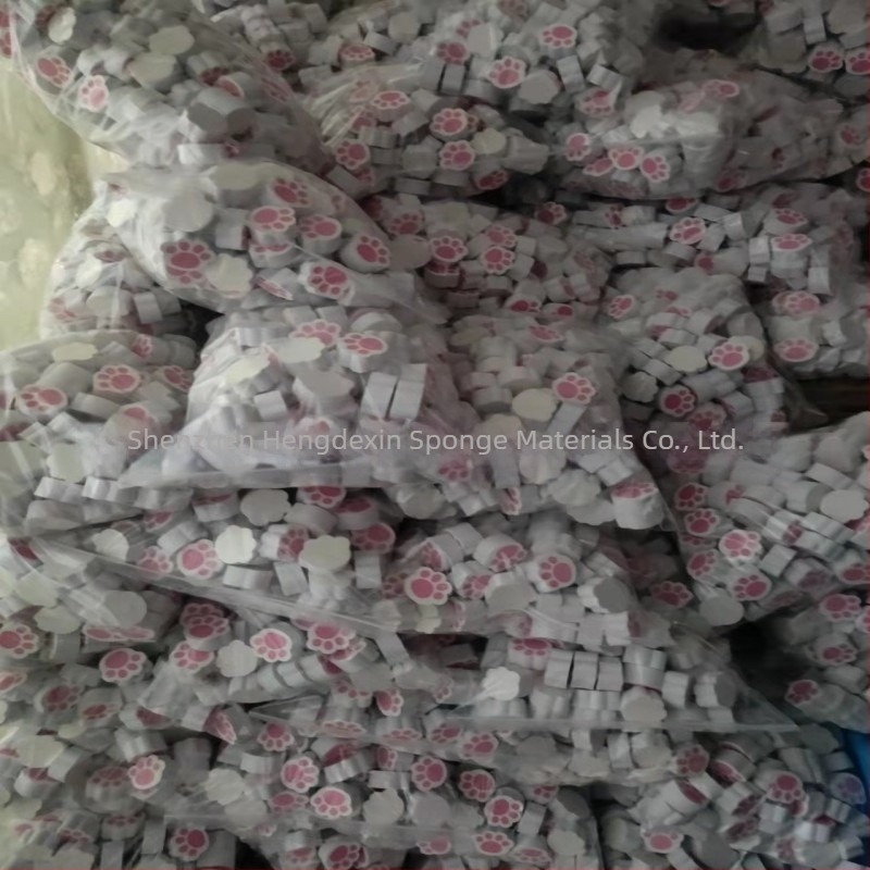 Ροζ Cat Claw σφουγγάρι καθρέφτη γυάλινο καθρέφτη πλακιδίων μαγικό μαντηλάκι καθαρισμού νιπτήρα μπάνιου προσρόφηση μαντηλάκι καθαρισμού νιπτήρα