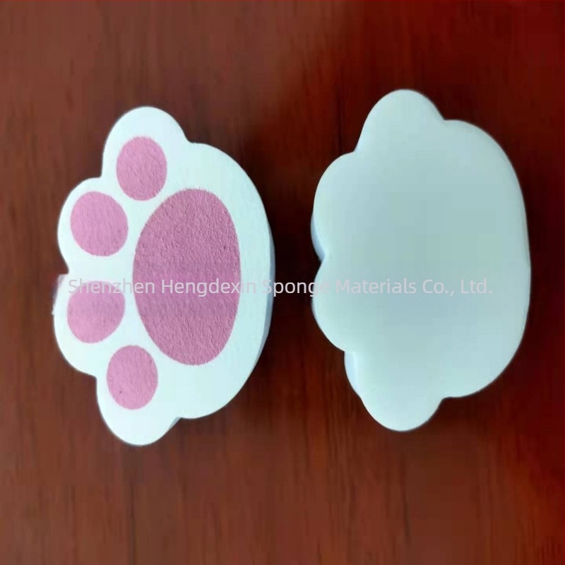 Ροζ Cat Claw σφουγγάρι καθρέφτη γυάλινο καθρέφτη πλακιδίων μαγικό μαντηλάκι καθαρισμού νιπτήρα μπάνιου προσρόφηση μαντηλάκι καθαρισμού νιπτήρα