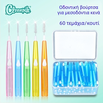 Μεσοδόντια βουρτσάκια για όλες τις χώρες της Ευρώπης και της Αμερικής, 60 τεμάχια, μεσοδόντια βουρτσάκια push-pull, ορθοδοντική οδοντόβουρτσα, κορεάτικα μεσοδόντια βουρτσάκια από ανοξείδωτο ατσάλι με μαλακές τρίχες