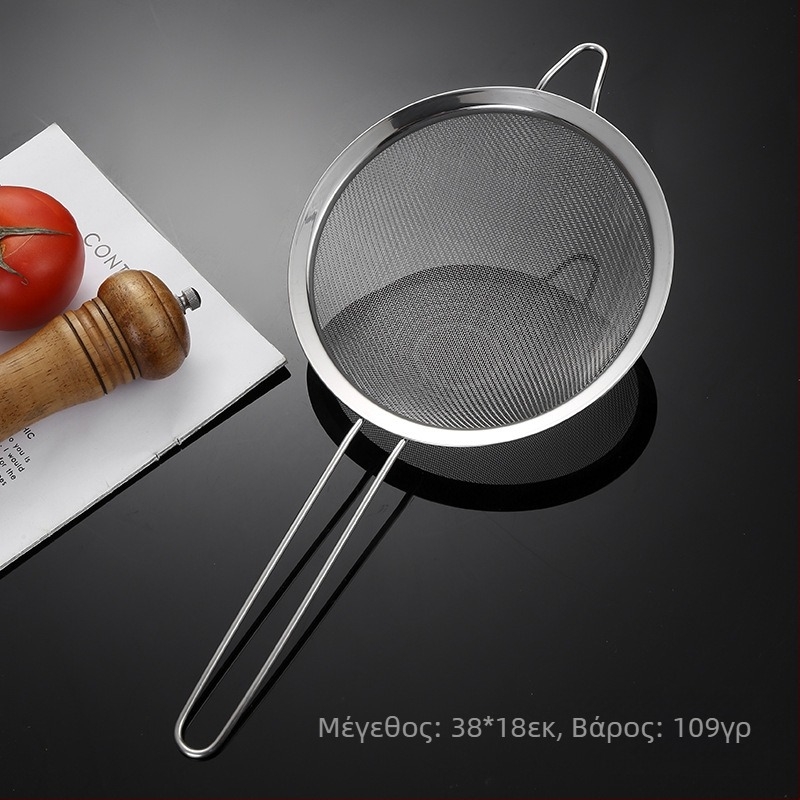 Σούρωμα από ανοξείδωτο ατσάλι 304, μονό αυτί, διπλή γραμμή, μεγάλο σουρωτήρι, φίλτρο, πλέγμα αλευριού, σουρωτήρι γάλακτος σόγιας, πλέγμα υπολειμμάτων λαδιού κουζίνας