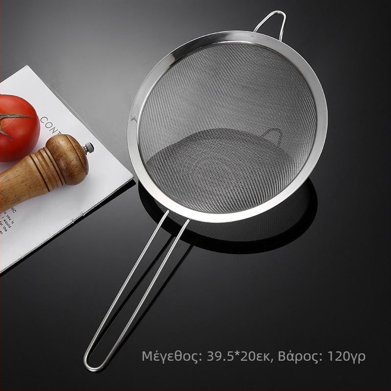 Σούρωμα από ανοξείδωτο ατσάλι 304, μονό αυτί, διπλή γραμμή, μεγάλο σουρωτήρι, φίλτρο, πλέγμα αλευριού, σουρωτήρι γάλακτος σόγιας, πλέγμα υπολειμμάτων λαδιού κουζίνας