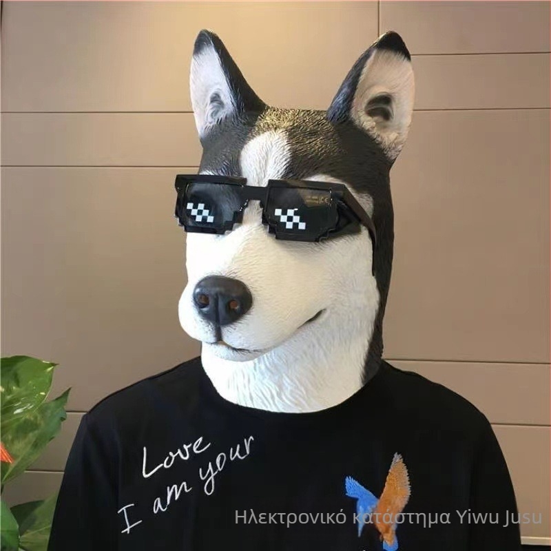 Εργοστάσιο Halloween cosplay Αστείο κεφάλι ζώων Αστεία μάσκα Γλυπτική άμμου Κούνημα Αστεία στηρίγματα Cross Border