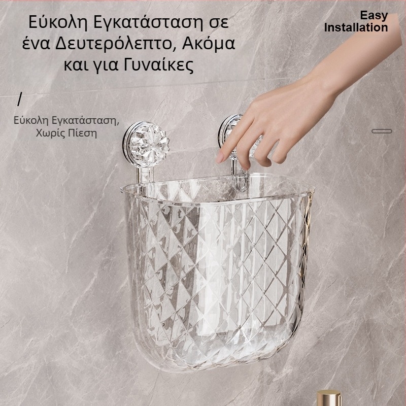 Κάδος απορριμμάτων κουζίνας κρεμαστός τοίχος τουαλέτα μπάνιο σαλόνι καλάθι χαρτιού μεγάλης χωρητικότητας αναδιπλούμενος κάδος αποθήκευσης απορριμμάτων κουζίνας πτυσσόμενος