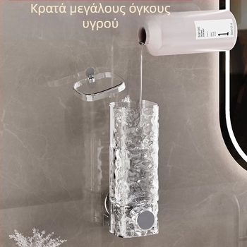 Βεντούζα χωρίς βεντούζα, δοχείο αφρόλουτρου, μπουκάλι αφρόλουτρου, επιτοίχιο μπουκάλι απολυμαντικού χεριών, πιέζοντας μπουκάλι σαμπουάν