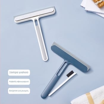 Η νέα ξύστρα γυαλιού τεσσάρων σε ένα της Jinboshi, σφουγγάρι γυαλιού, συνοδεύεται από μια μικρή βούρτσα, βούρτσα καθαρισμού διπλής χρήσης διπλής όψης, άλλα