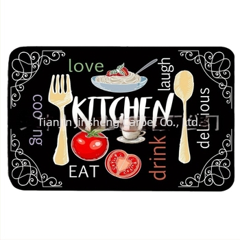 Διασυνοριακό χαλάκι δαπέδου φανέλας temu αμερικανικού τύπου, παχύρρευστο, απορροφητικό, καλής φροντίδας, χαλάκι ποδιών κουζίνας, αντιολισθητικό χαλάκι κουζίνας