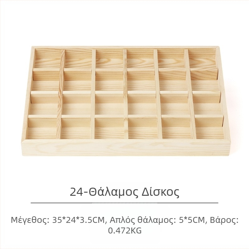 Πιάτο κοσμημάτων από πεύκο, δαχτυλίδι κοσμημάτων, σκουλαρίκια, δίσκος κολιέ, κρεμαστό κόσμημα, αποθήκευση κοσμημάτων, παλέτα, αξεσουάρ επίδειξης, χονδρική πώληση