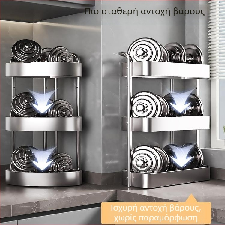 Ράφι αποθήκευσης καρυκευμάτων κουζίνας από ανοξείδωτο ατσάλι, πολυλειτουργικό τραπέζι, στενό μπουκάλι καρυκευμάτων, λάδι καρυκευμάτων, αλάτι, σάλτσα, ξύδι, ράφι αποθήκευσης