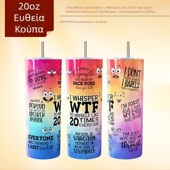 Εκρήξεις εξωτερικού εμπορίου 20OZ εξατομικευμένο θερμός κύπελλο αυτοκινήτου κύπελλο 304 από ανοξείδωτο χάλυβα ευθύ κύπελλο 3D εκτύπωση 5D εκτύπωση