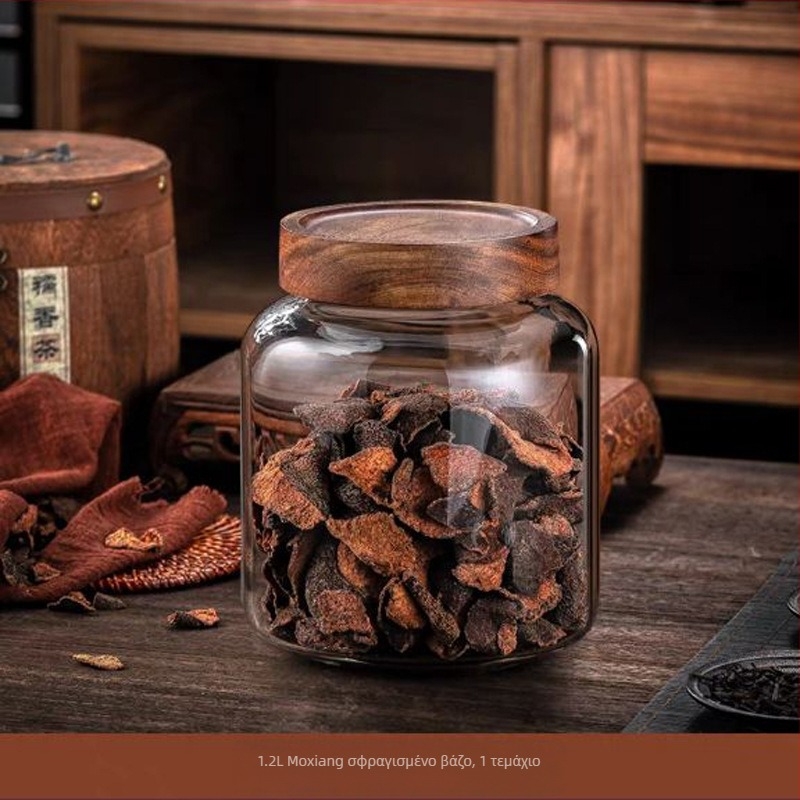 Βάζο αποθήκευσης περικαρπίου ξήρανσης Ειδικό μεγάλο βάζο από βοριοπυριτικό γυαλί σφραγισμένο βάζο τσαγιού από γυαλί, βάζο με οθόνη για φάρμακα, ανθεκτικό στην υγρασία μπουκάλι αποθήκευσης