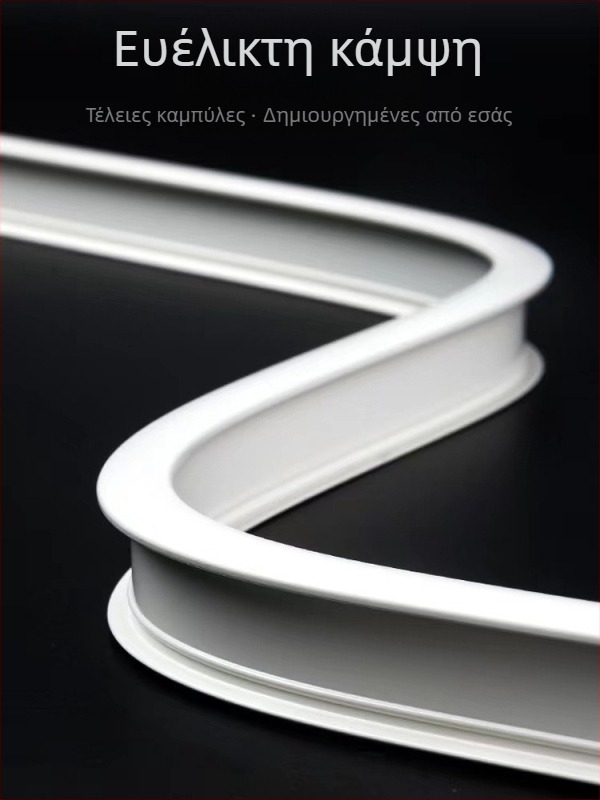 Τροχαλία κουρτίνας με γάντζο τοποθετημένο στο πάνω μέρος, πλευρική καμπύλη ράγα, παράθυρο κόλπου από κράμα αλουμινίου με διπλή ράγα σίγασης ολίσθησης