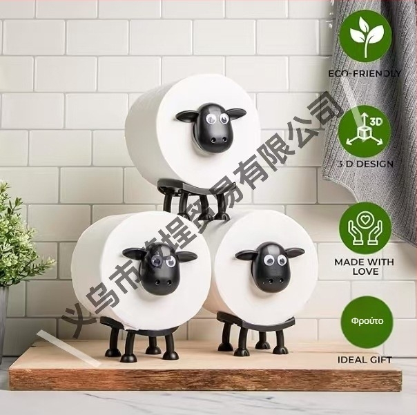 Θήκη για ρολό χαρτιού υγείας προβάτων σε διασυνοριακό επίπεδο, κουτί χαρτομάντιλων προβάτων, θήκη για χαρτί υγείας προβάτων, αρνί