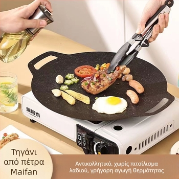 Ταψί για υπαίθρια κατασκήνωση, κασέτα κουζίνας, κορεατική οικιακή επαγωγική κουζίνα, εστία αερίου, ταψί για φορητό τηγάνισμα