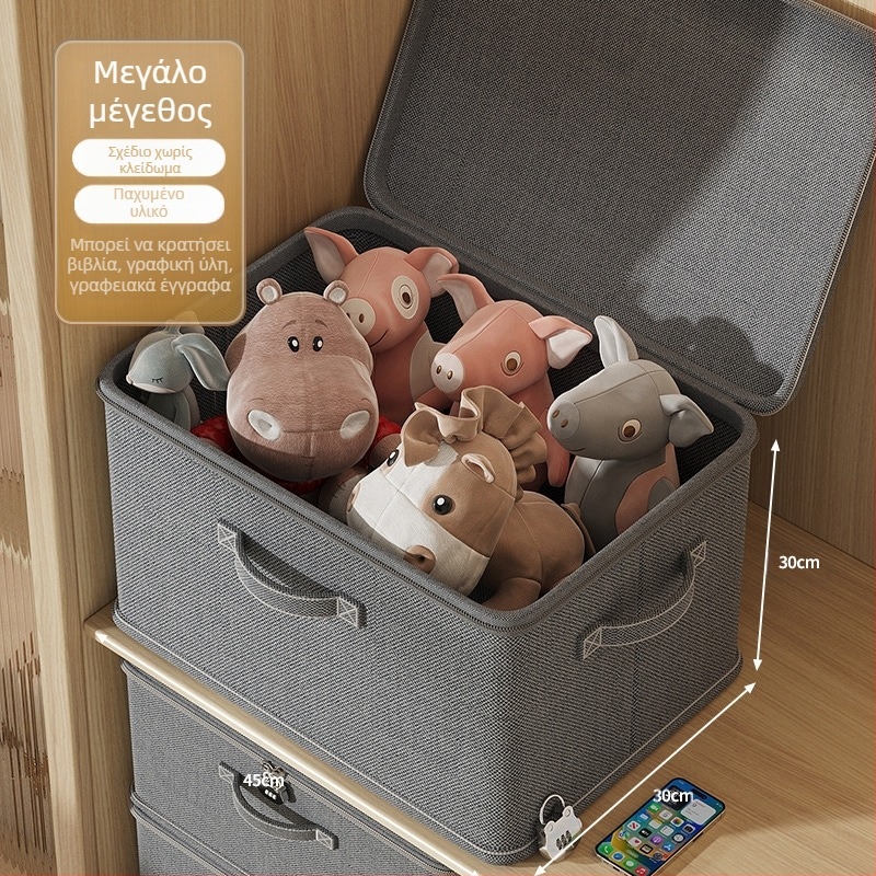 Κουτί αποθήκευσης με κλειδαριά Καλάθι οικιακών ρούχων Ντουλάπα πολυεπίπεδη οργάνωση αντικειμένων παντελόνι πάπλωμα κουτί αποθήκευσης κωδικού πρόσβασης