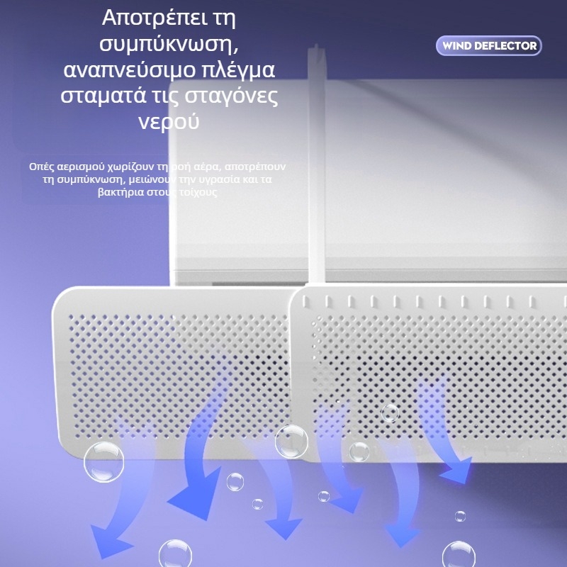 Εκτροπέας ανέμου κλιματιστικού αντι-άμεσης εμφύσησης κυλινδρικός κάθετος κρεμαστός εκτροπέας ανέμου κλιματιστικού, περιορισμός τεχνητού εκτροπέα ανέμου