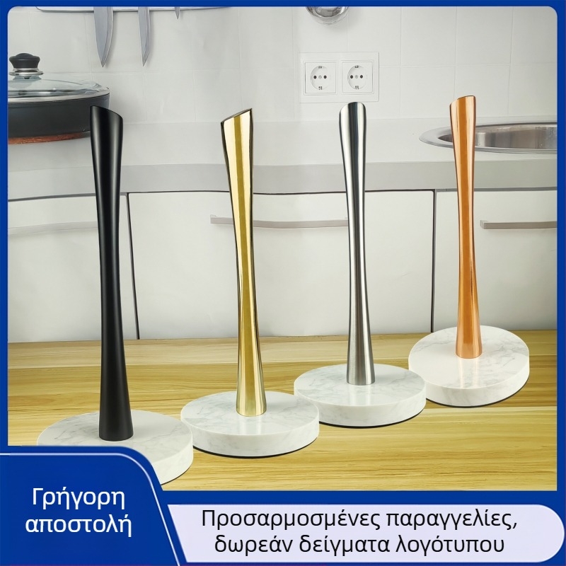Σε απόθεμα, μαρμάρινη βάση κουζίνας με κατακόρυφη βάση, βάση για χαρτομάντιλα τραπεζαρίας, επιτραπέζια βάση για ρολό χαρτιού από ανοξείδωτο ατσάλι χωρίς τρυπήματα