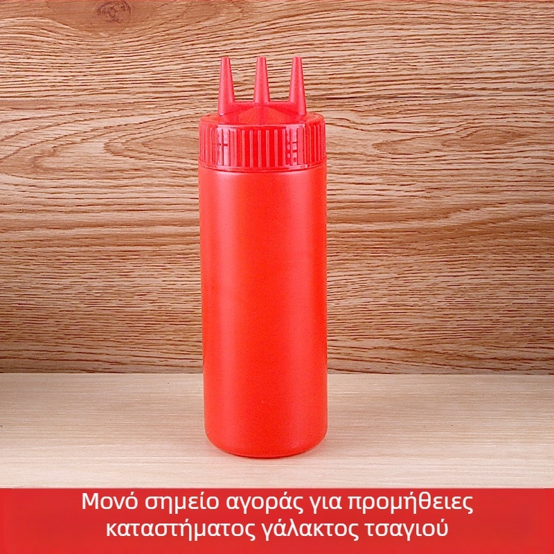 Μπουκάλι με τρεις τρύπες για σάλτσα ντομάτας Πλαστικό μπουκάλι σαλάτας Μπουκάλι με σάλτσα Μπουκάλι με σάλτσα Υψηλής ποιότητας μπουκάλι με σάλτσα Μπουκάλι με μαρμελάδα