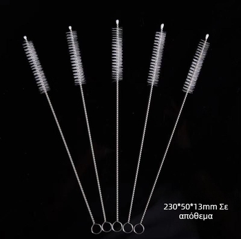 Βούρτσα από ανοξείδωτο ατσάλι 304 για άχυρο, βούρτσα για μπουκάλια γάλακτος, βούρτσα καθαρισμού δοκιμαστικών σωλήνων, σπιράλ, μαλακή βούρτσα, νάιλον βούρτσα