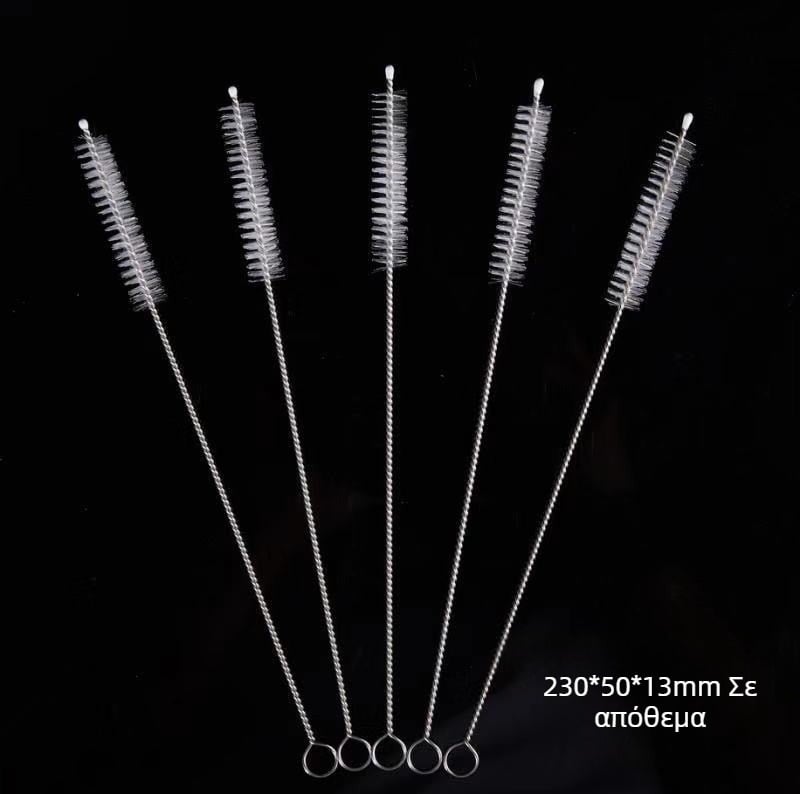 Βούρτσα από ανοξείδωτο ατσάλι 304 για άχυρο, βούρτσα για μπουκάλια γάλακτος, βούρτσα καθαρισμού δοκιμαστικών σωλήνων, σπιράλ, μαλακή βούρτσα, νάιλον βούρτσα