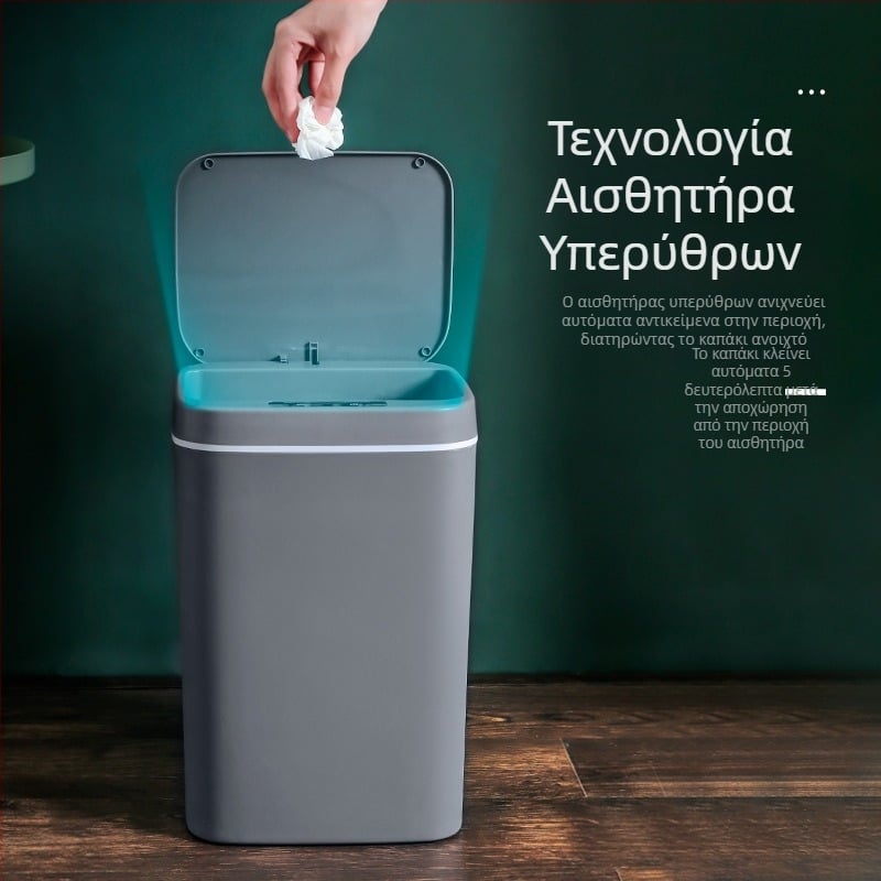 Νέος Έξυπνος Κάδος Απορριμμάτων με Αισθητήρα Μπάνιου Αδιάβροχος Κάδος Απορριμμάτων Πλαστικός Δημιουργικός Έξυπνος Κάδος Απορριμμάτων για Σπίτι Χονδρική