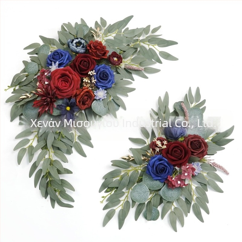 Amazon διασυνοριακή ετικέτα εξωτερικού εμπορίου τεχνητό τεχνητό τεχνητό λουλούδι καλωσορίσματος λουλούδι υπέρθυρο διακόσμηση γάμου εργοστάσιο χονδρικής