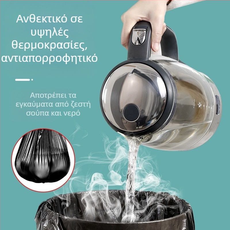 Μεγάλη σακούλα σκουπιδιών μεγάλη σε πάχος, δεν είναι εύκολο να σπάσει, οικιακή φορητή τσάντα κουζίνας, εμπορική πλαστική σακούλα για γιλέκο, μια παρτίδα