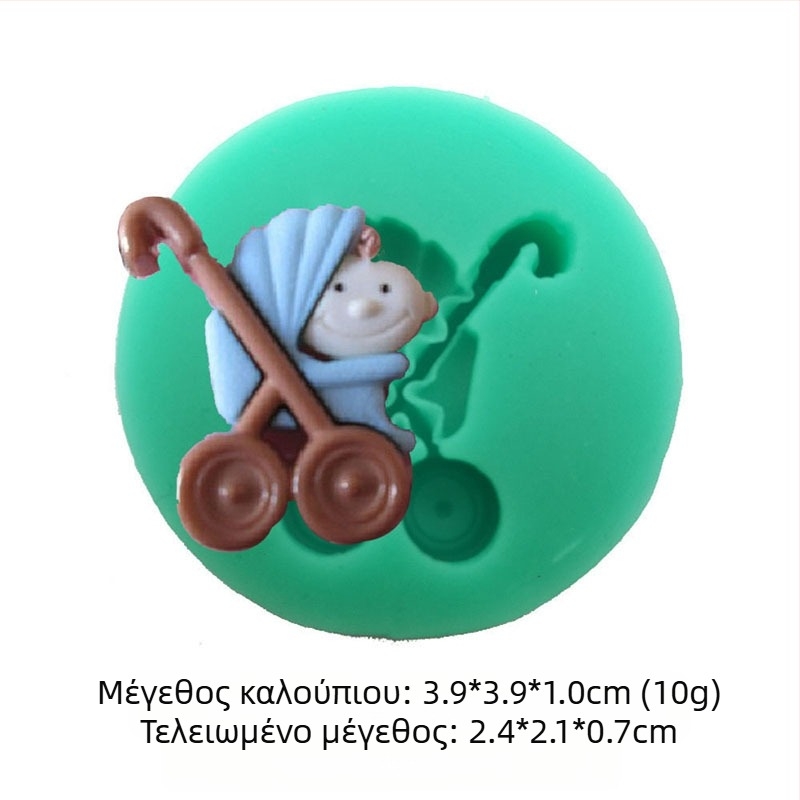 Φόρμα σιλικόνης Flower Fairy Rabbit Bear Baby Diy Χειροποίητη φόρμα διακόσμησης κέικ με ζαχαρόπαστα