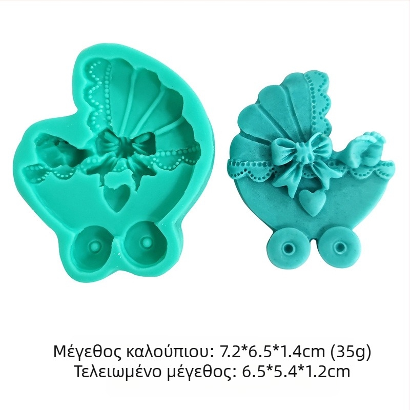 Φόρμα σιλικόνης Flower Fairy Rabbit Bear Baby Diy Χειροποίητη φόρμα διακόσμησης κέικ με ζαχαρόπαστα
