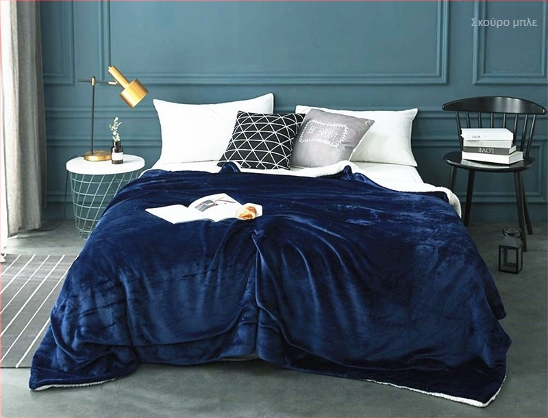 Κουβέρτα Lambswool, Χειμερινή Μονή Φανελένια Κουβέρτα από Κοραλί Φλις, Διπλής Επίστρωσης με Πάχος για Ζεστασιά