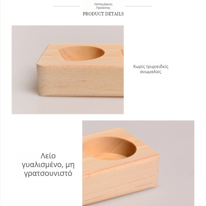 Ράφι προβολής μπουκαλιών αιθέριων ελαίων 6 οπών, Ράφι προβολής μίας στρώσης από πεύκο, Ράφι αποθήκευσης αιθέριων ελαίων Doterra