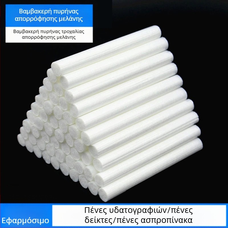 Εργοστασιακή παραγωγή χονδρικής ινών ρολό πυρήνα στυλό βαμβάκι πυρήνα στυλό ακουαρέλας λευκός πίνακας στυλό μαρκαδόρος μελάνι απορρόφηση πυρήνα βαμβακιού