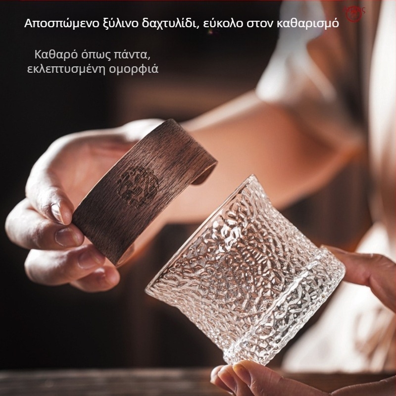 Αντι-ανθεκτικό στη θερμότητα γυάλινο φλιτζάνι τσαγιού, μικρό φλιτζάνι τσαγιού kung fu, σετ τσαγιού, μπολ τσαγιού master cup, μοτίβο σφυριού τσαγιού, για οικιακή χρήση