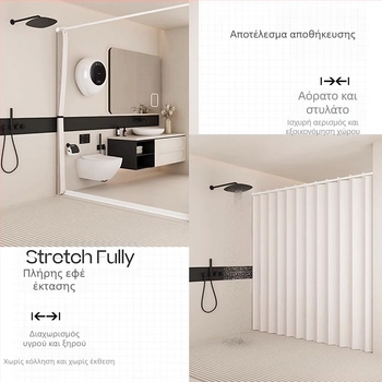 Πτυσσόμενη μαγνητική κουρτίνα ντους κουρτίνα πόρτας μπάνιου τουαλέτα αόρατη κουρτίνα διαχωρισμού αδιάβροχη μουχλιασμένη εργοστάσιο απευθείας πωλήσεις