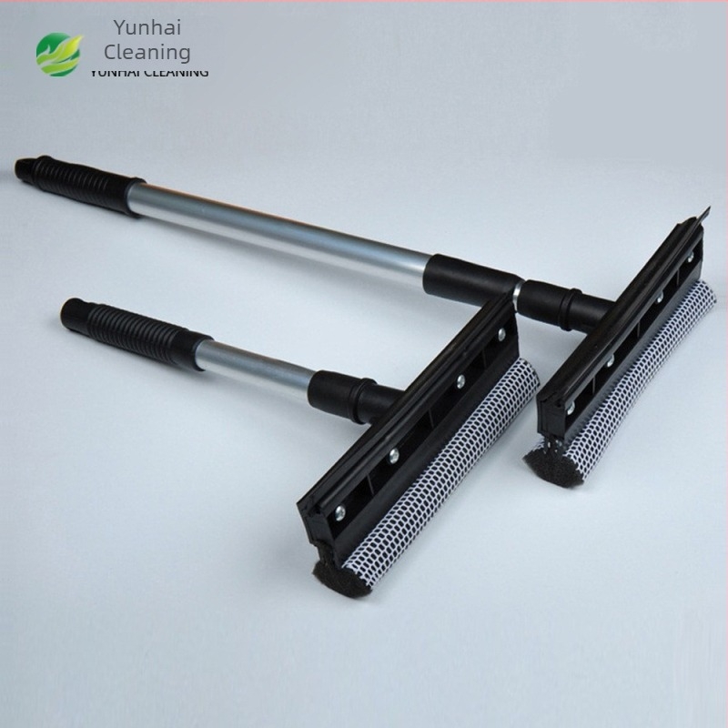 Τεχνούργημα καθαρισμού τζαμιών, διπλής όψης, ανασυρόμενος υαλοκαθαριστήρας παραθύρων, εκτεταμένος καθαρισμός οικιακής χρήσης, ξύστρα βούρτσας καθαρισμού τζαμιών