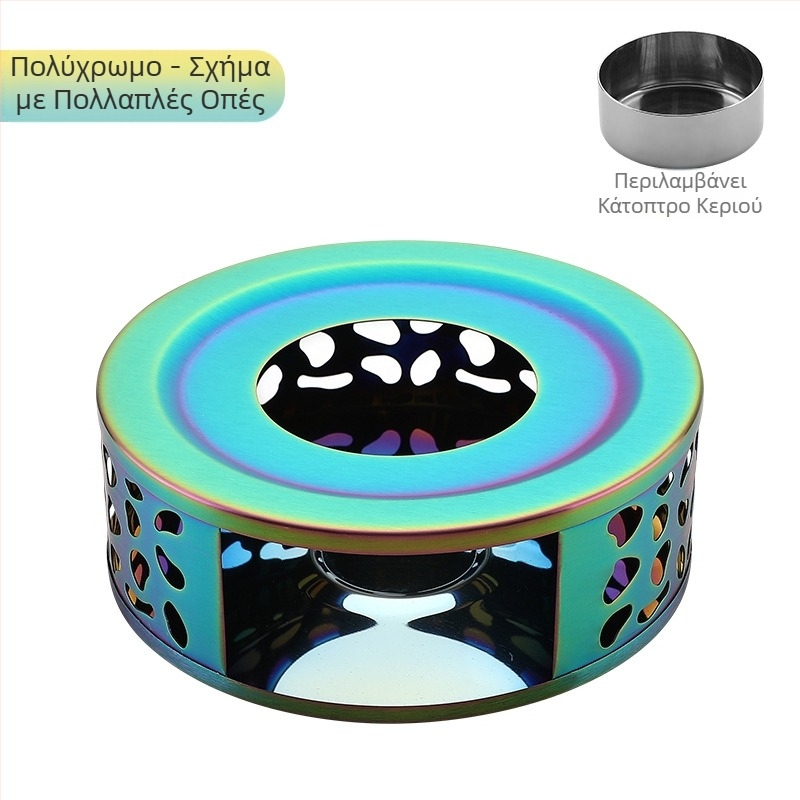 Θερμαντήρας τσαγιού από ανοξείδωτο ατσάλι diy στρογγυλό κερί θέρμανσης βάσης τσαγιού εξωτερική βολική θερμάστρα χονδρικής