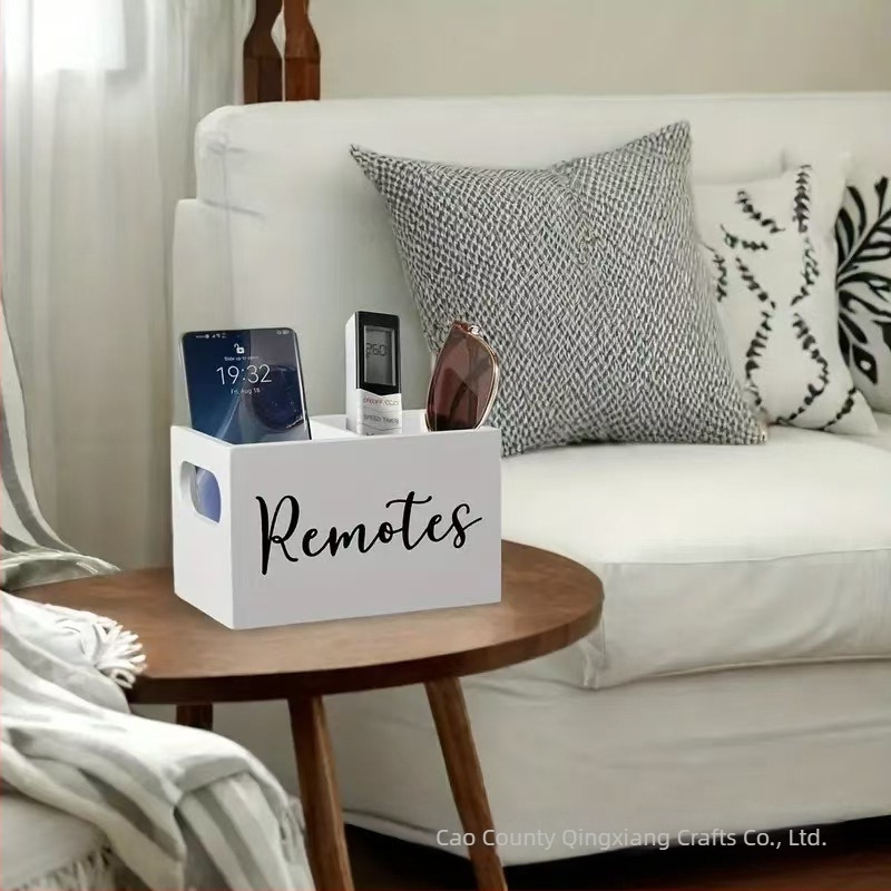 Δημιουργικό ξύλινο επιτραπέζιο τηλεχειριστήριο, κουτί αποθήκευσης, κουτί αποθήκευσης επιτραπέζιων σκευών κουζίνας, κουτί αποθήκευσης καφέ, φακελάκι τσαγιού